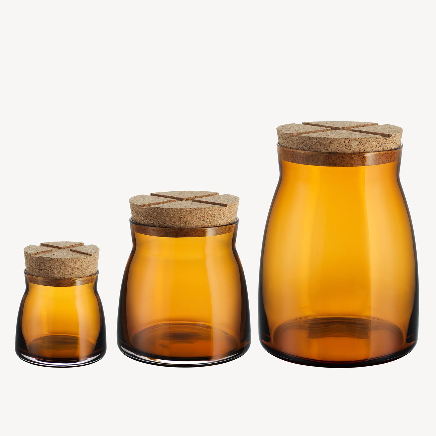 Bruk Amber Jars set of 3