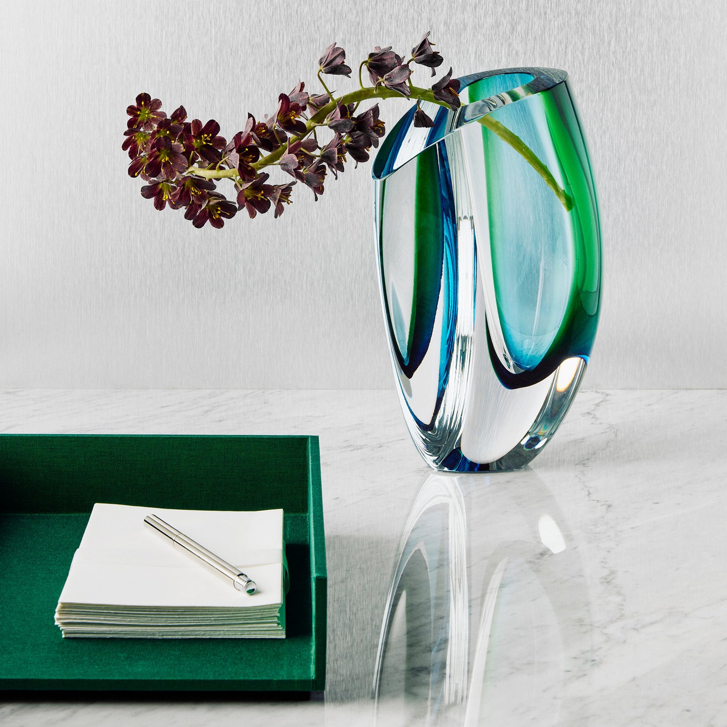 Mirage Blue/Green Vase Large