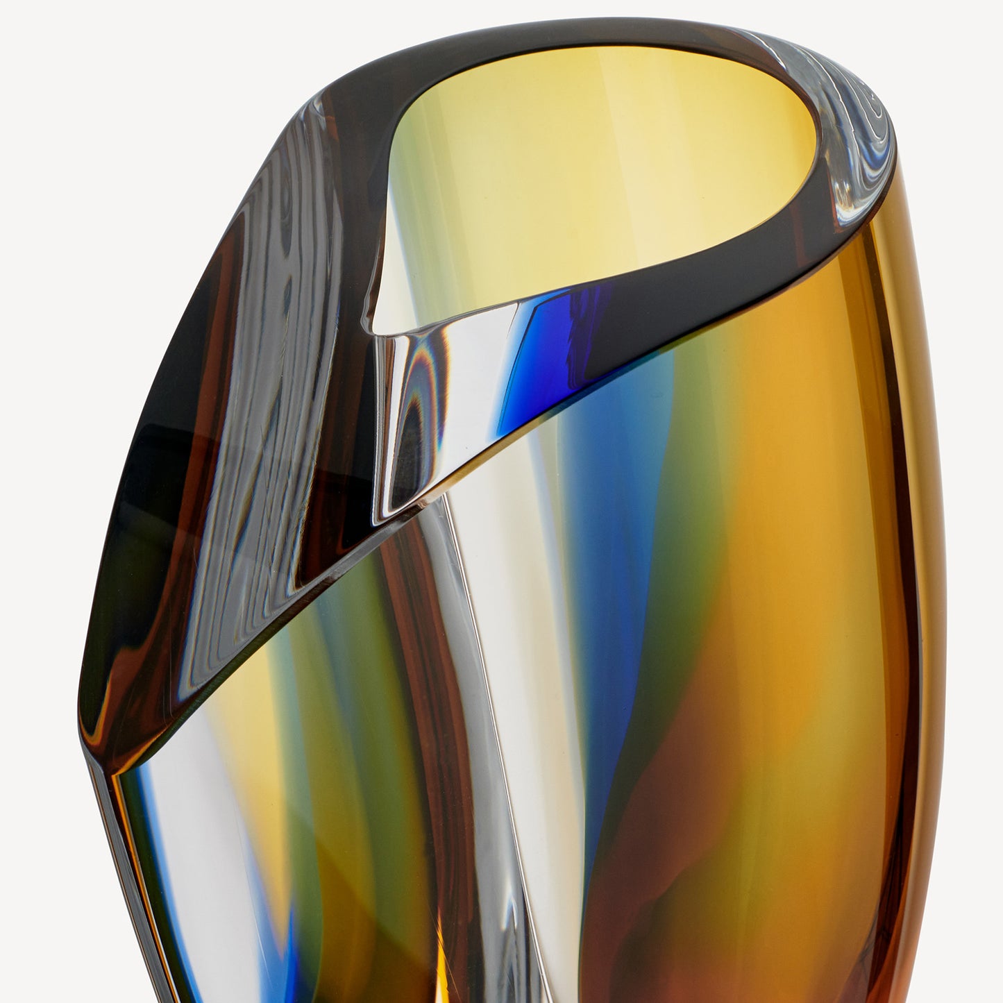 Mirage Blue/Amber Vase Large