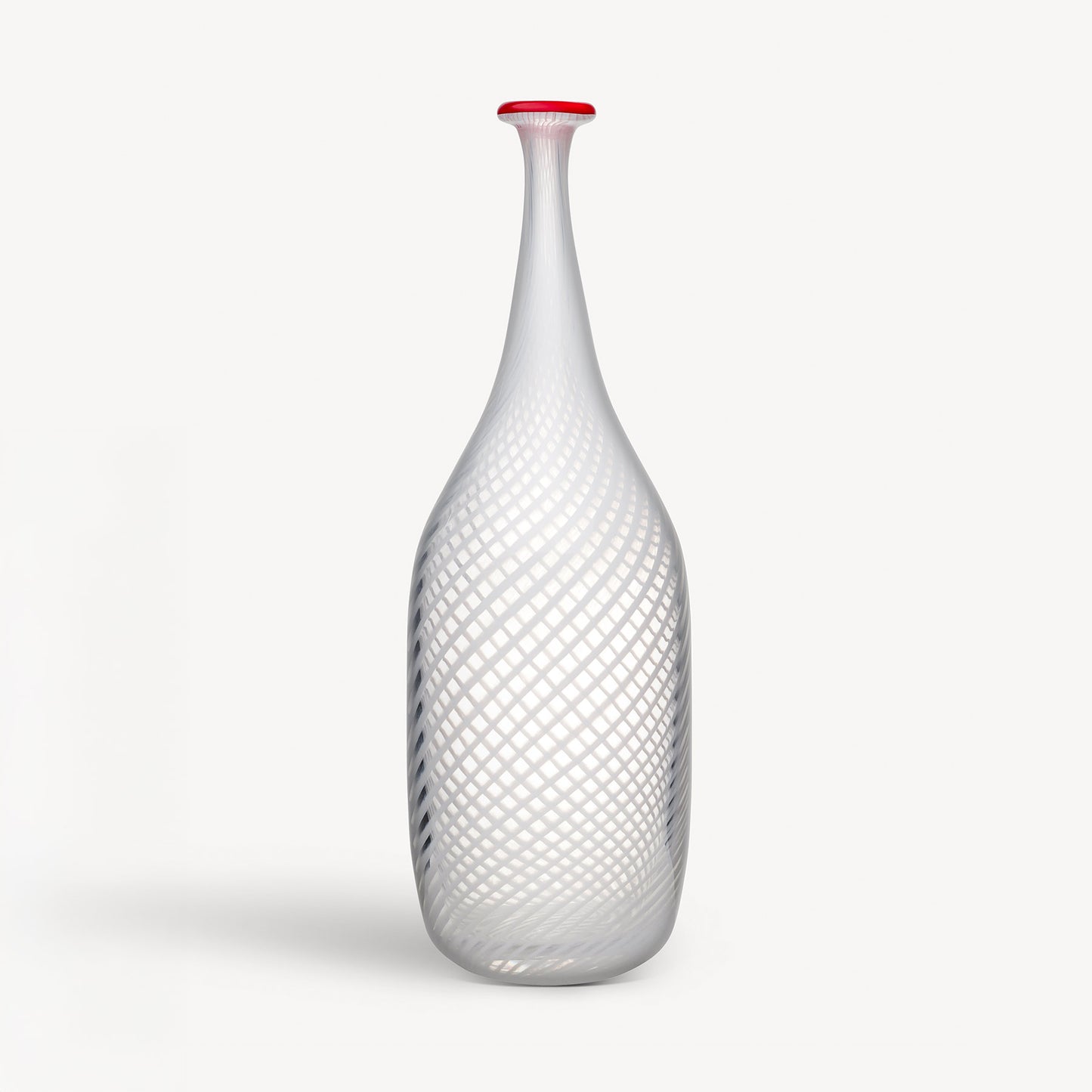 Red Rim White Bottle