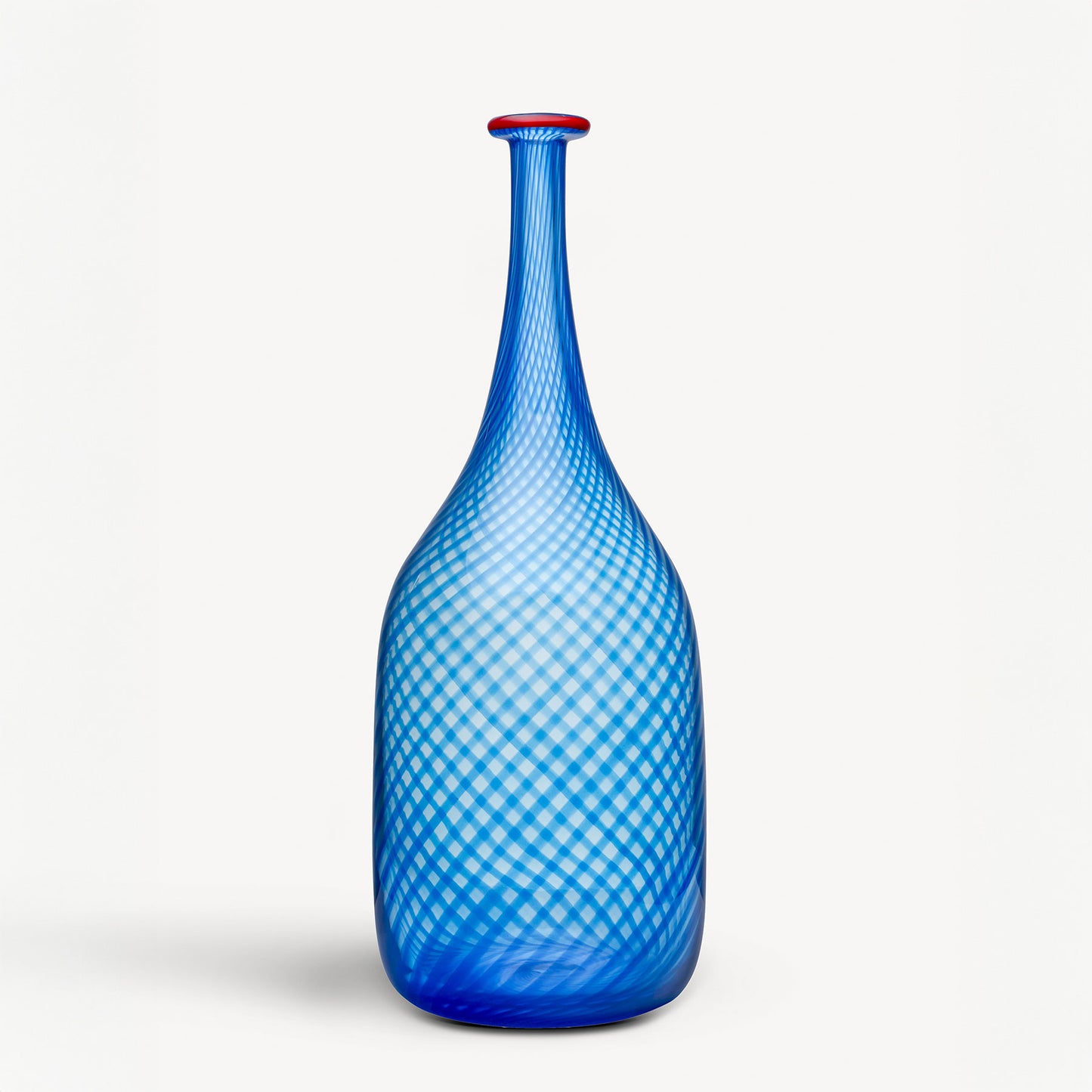 Red Rim Blue Bottle