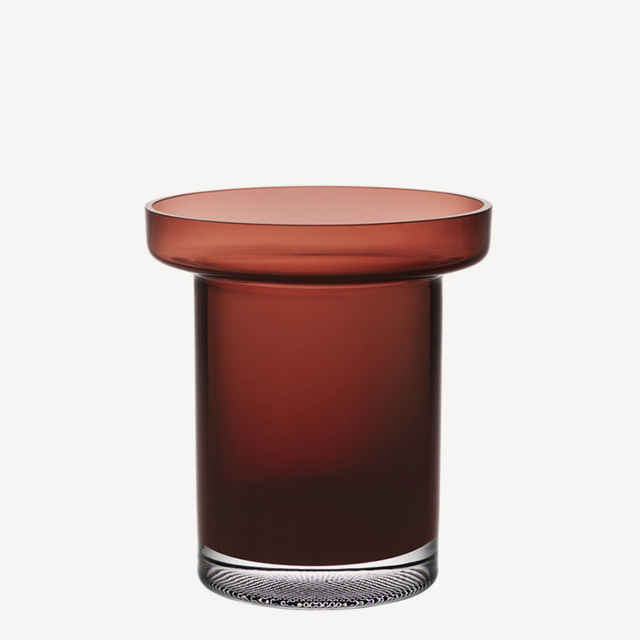 Limelight Vase Burgundy/Brown Low