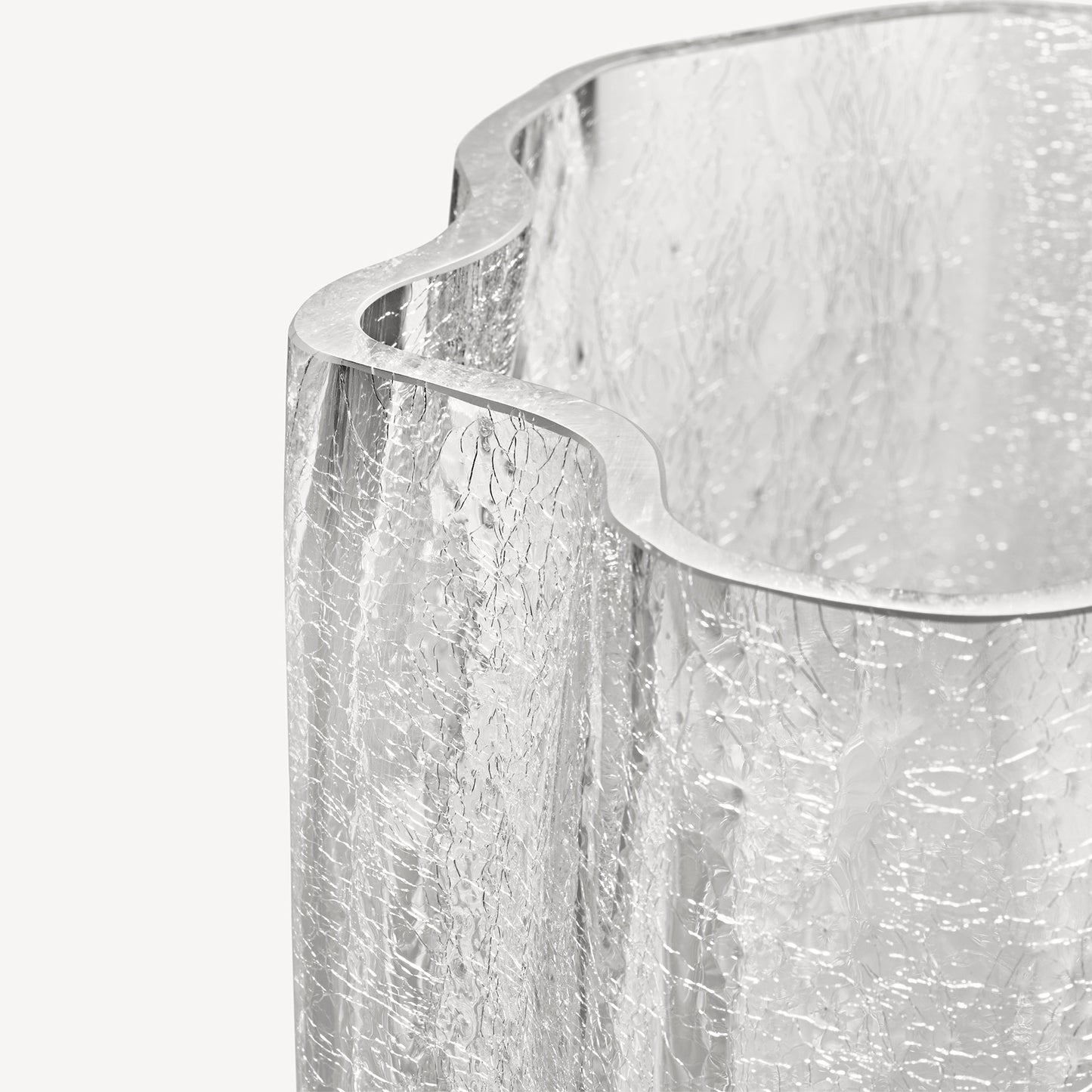 Crackle Vase Clear XL