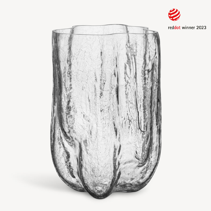 Crackle Vase Clear XL
