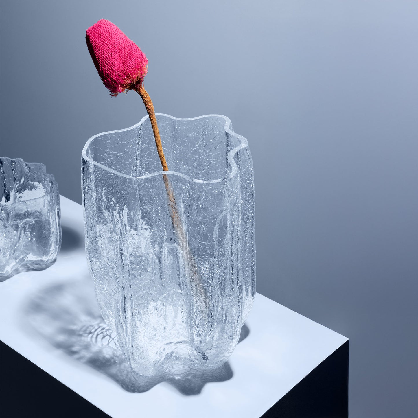 Crackle Vase Clear XL