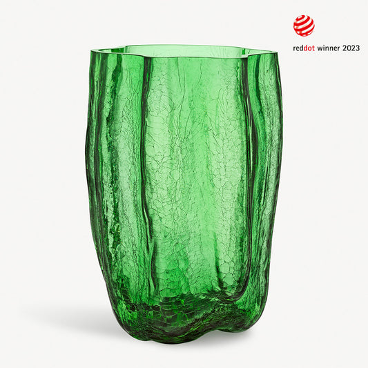 Crackle Vase Green XL