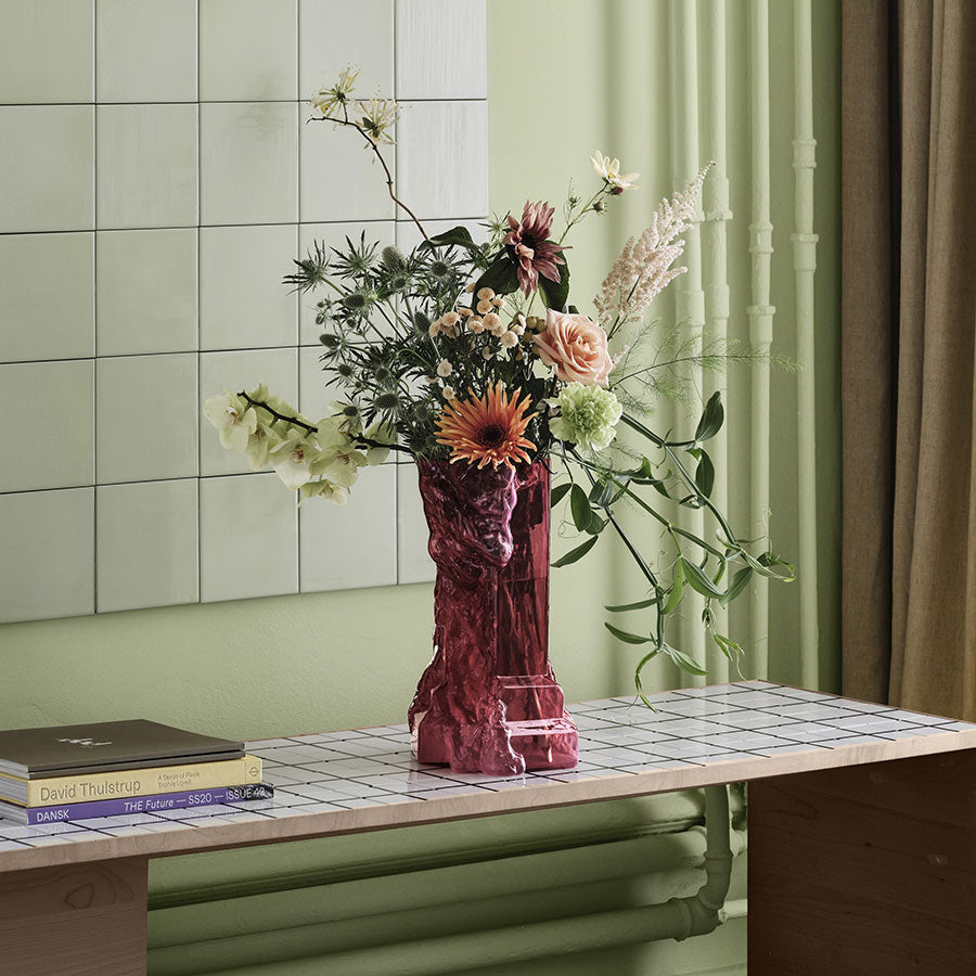 Rocky Baroque Vase Hot Pink