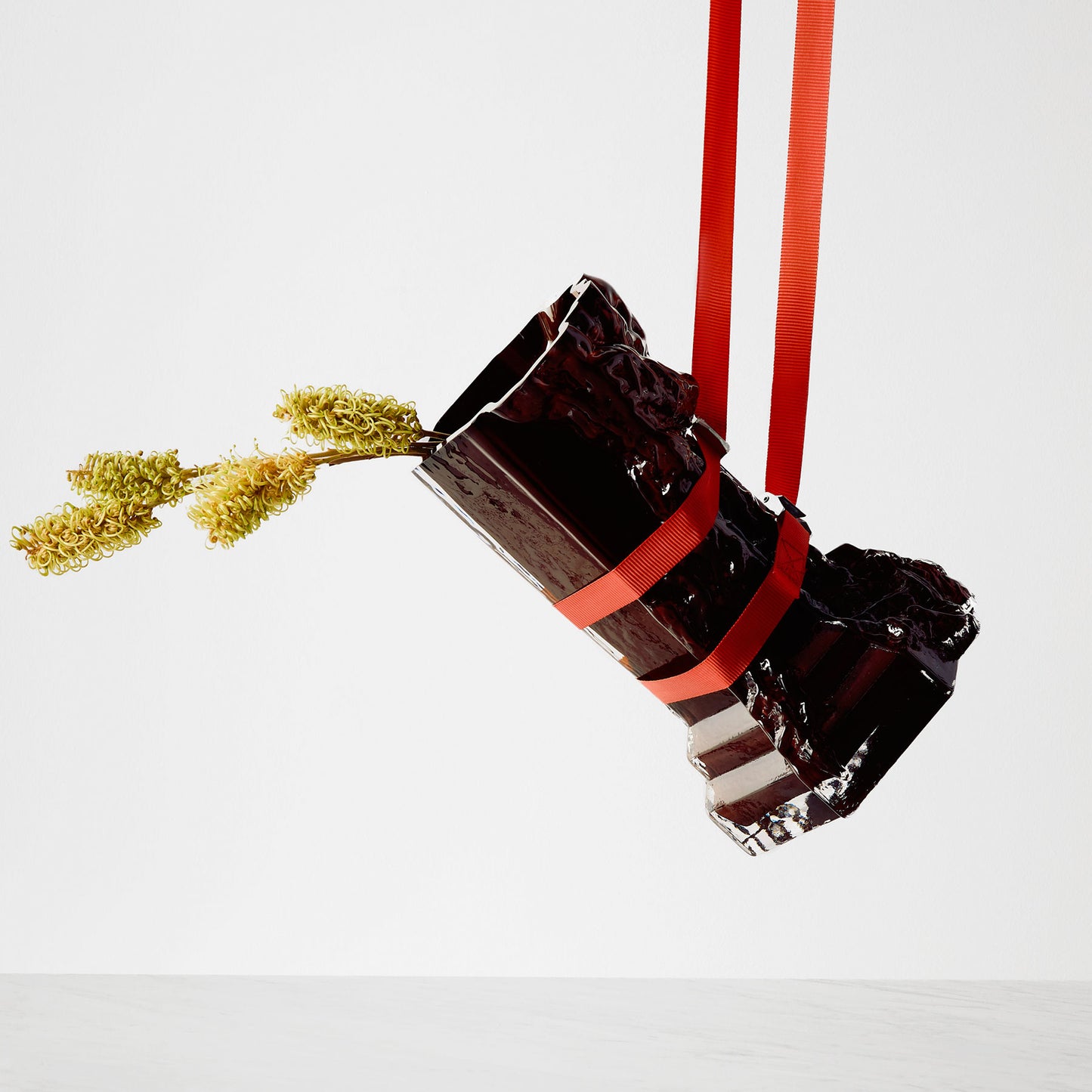 Rocky Baroque Vase Oxblood