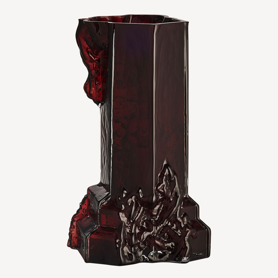 Rocky Baroque Vase Oxblood