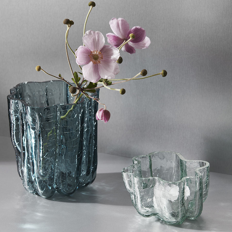 Crackle Vase Circular Small