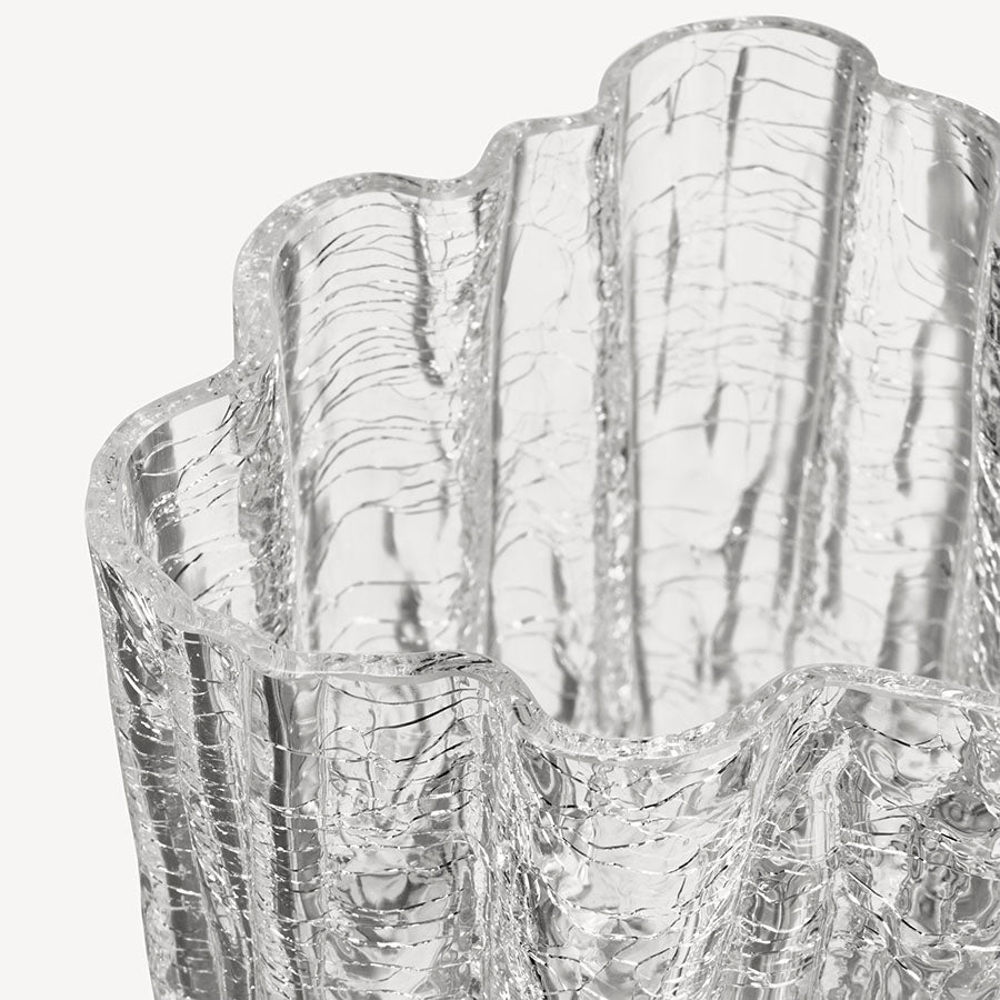 Crackle Vase Clear Small