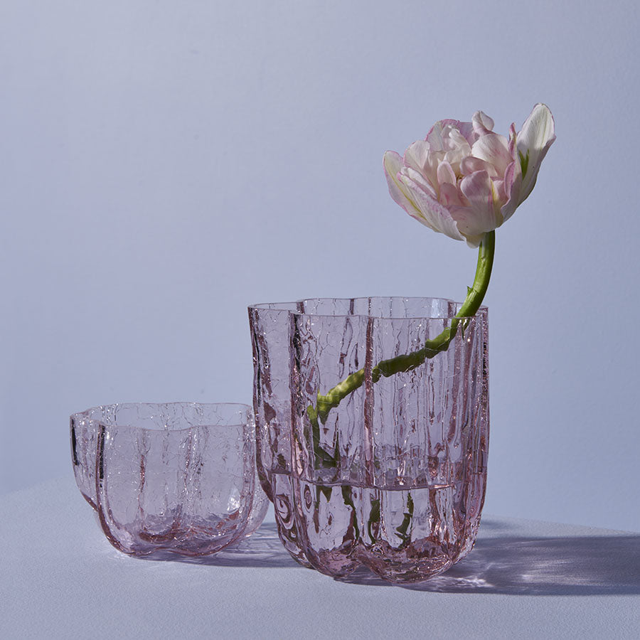 Crackle Vase Pink Small