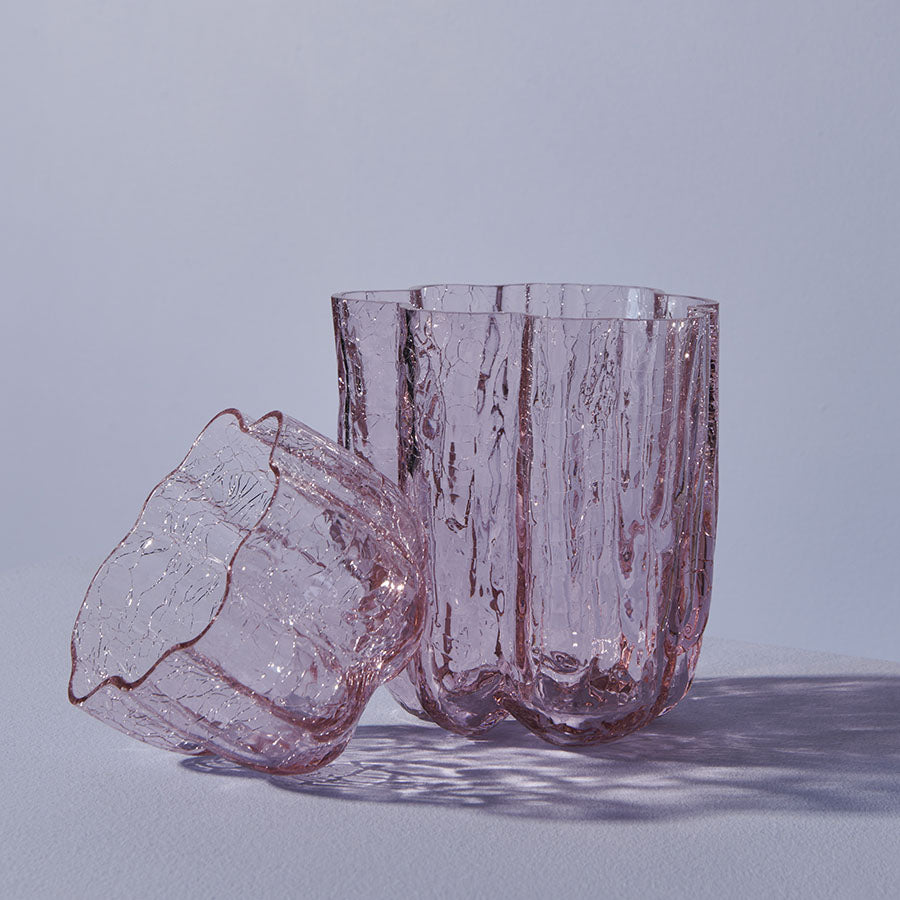 Crackle Vase Pink Small
