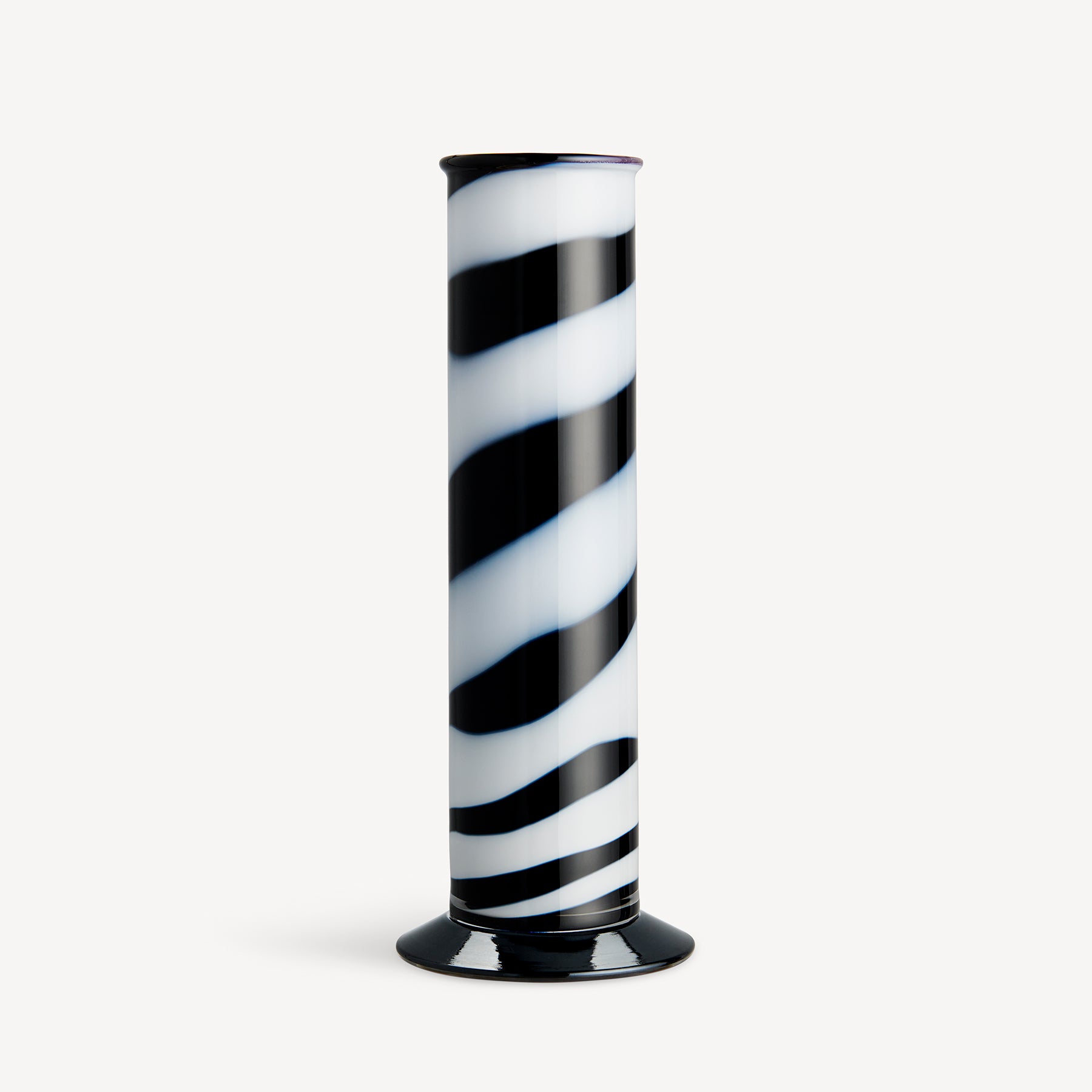 Lab Cylinder Vase Black/White