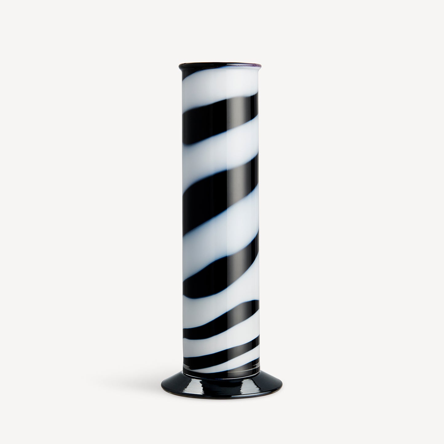 Lab Cylinder Vase Black/White