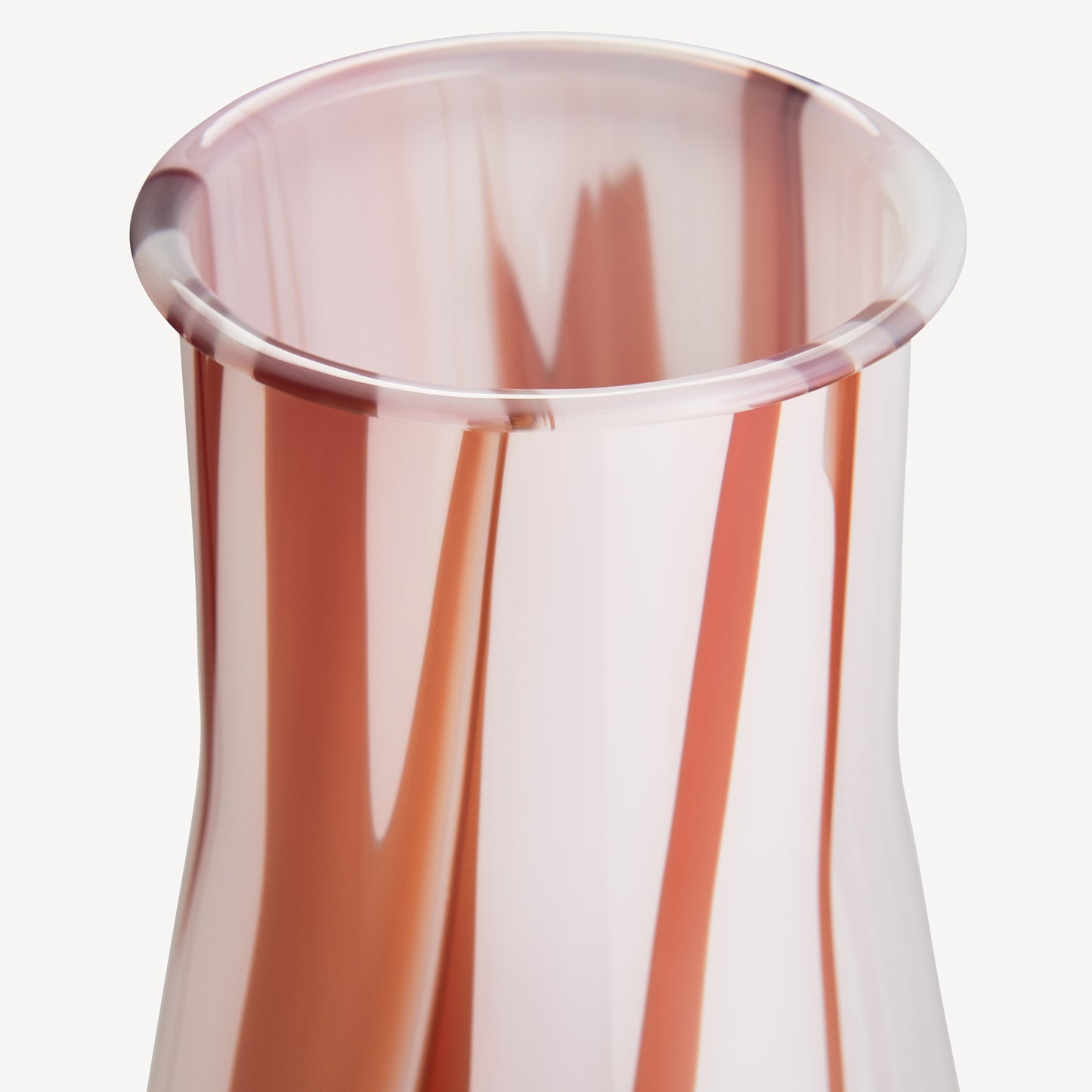 Lab Erlenmeyer Vase Red/White/Pink
