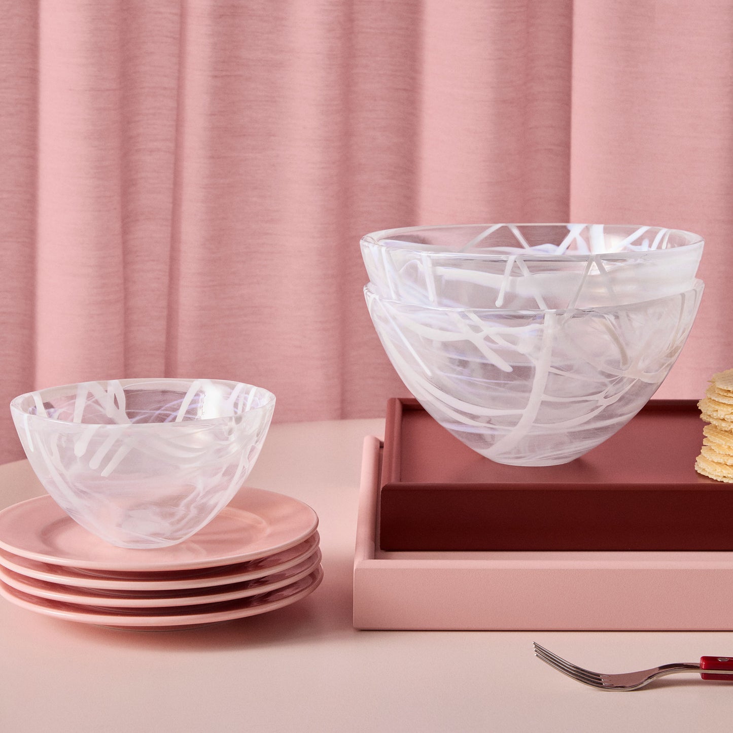 Contrast Bowl White/White Small