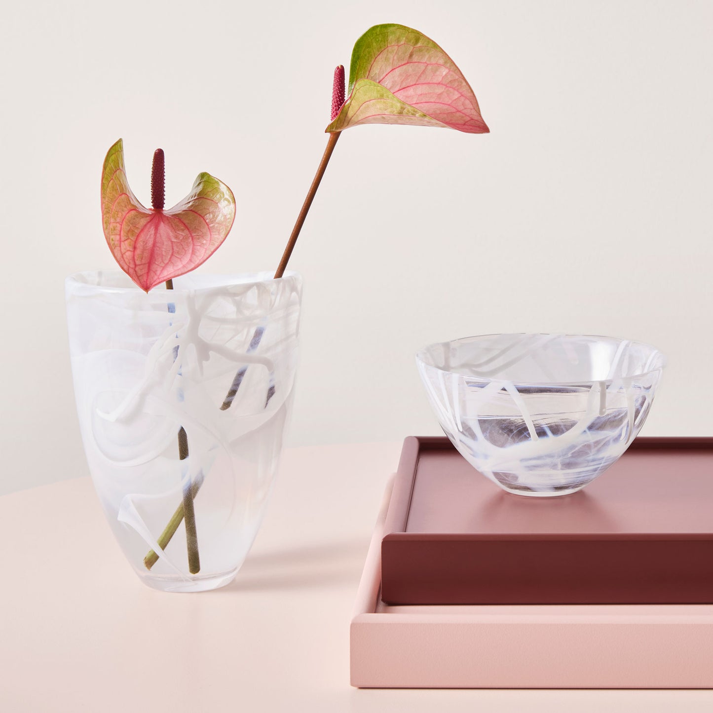 Contrast Bowl White/White Small