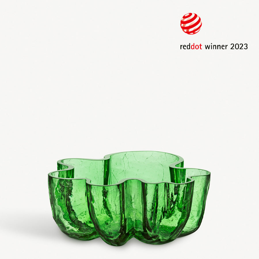 Crackle Green Bowl