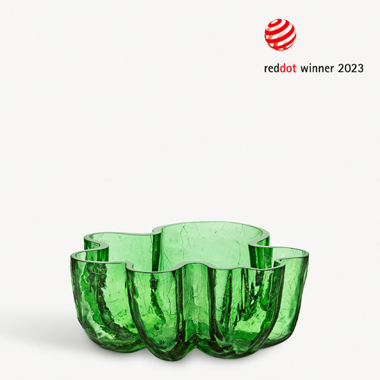 Crackle Bowl Green