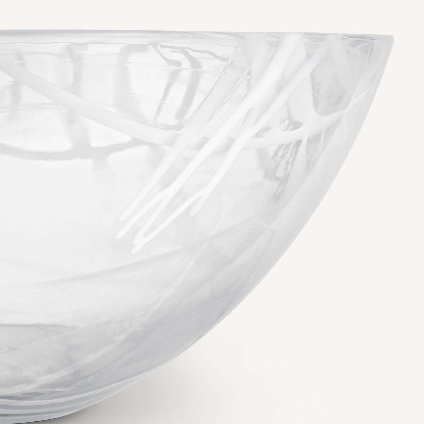 Contrast Bowl White/White Large