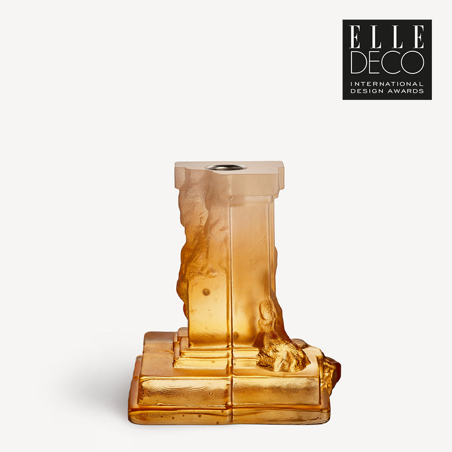 Rocky Baroque Candlestick Amber Haze Medium