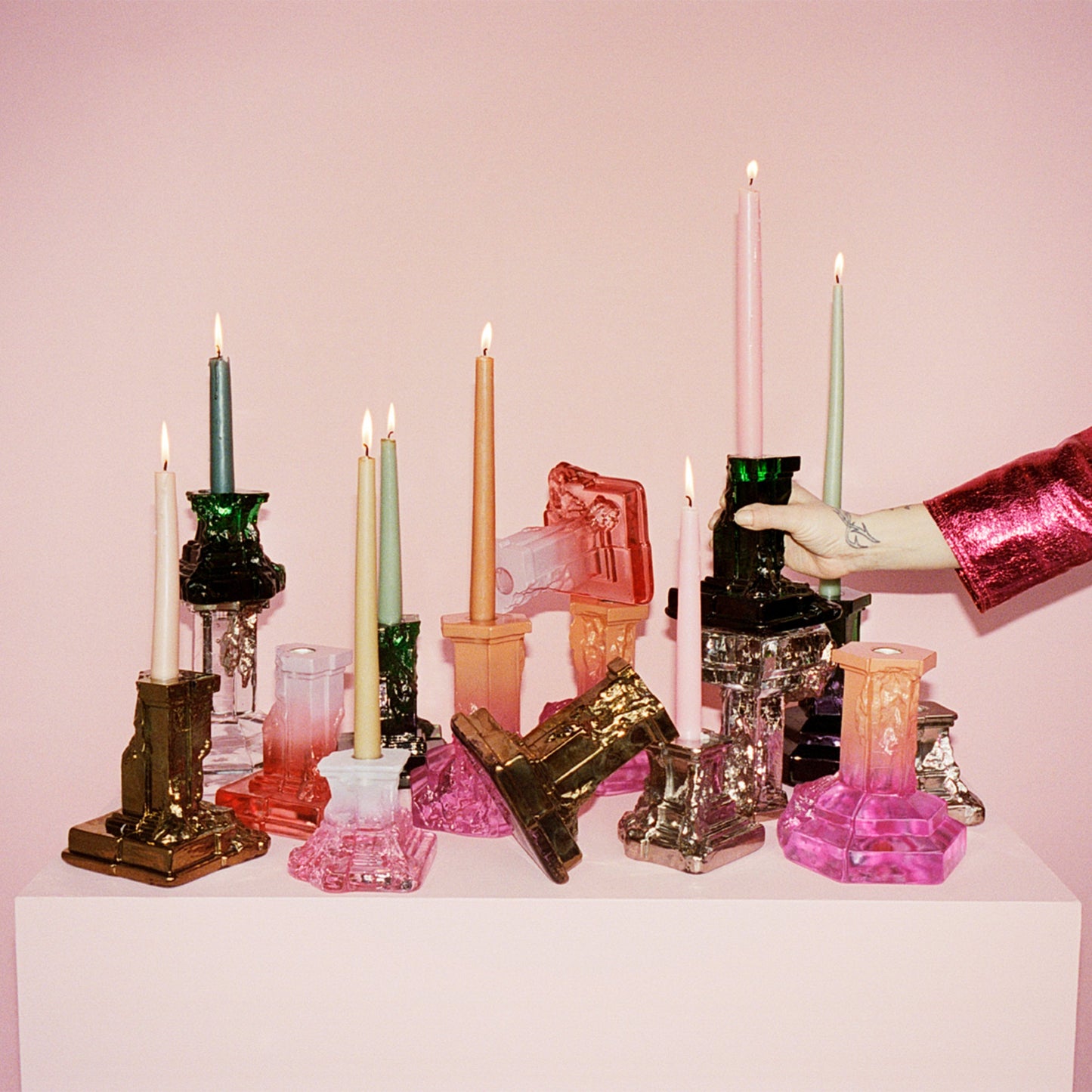 Rocky Baroque Candlestick Spicy Rose Small