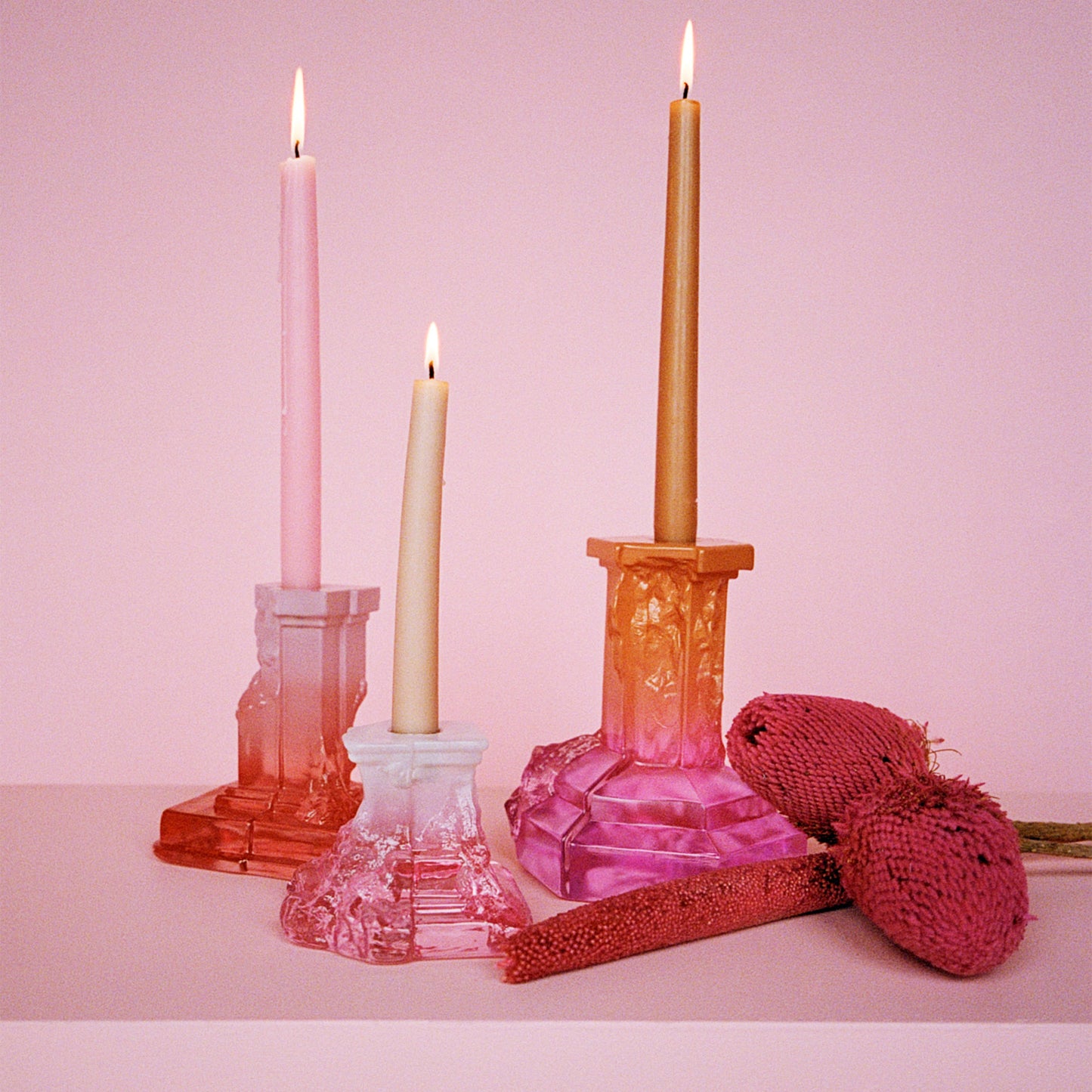 Rocky Baroque Candlestick Spicy Rose Small
