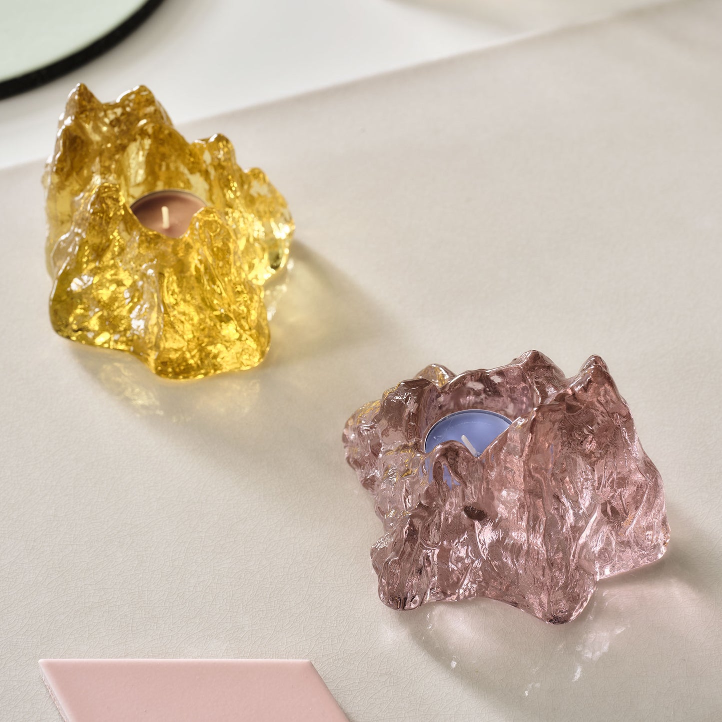 The Rock Votive Pink