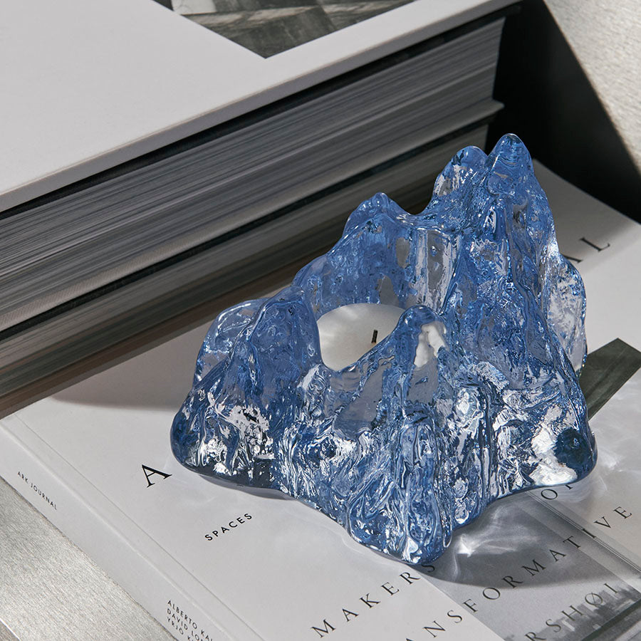 The Rock Votive Ice Blue