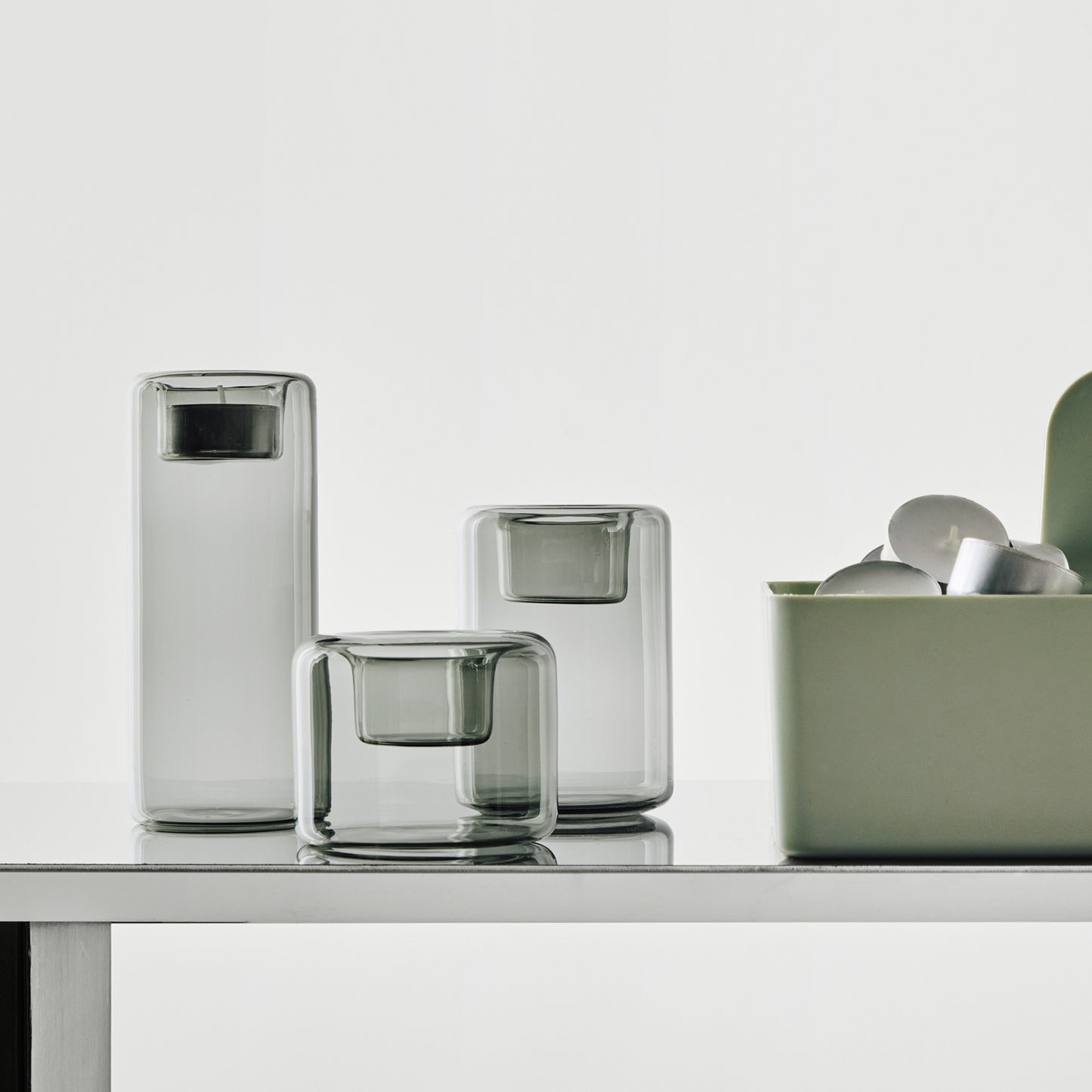 Happy Votive Gray Set Of 3