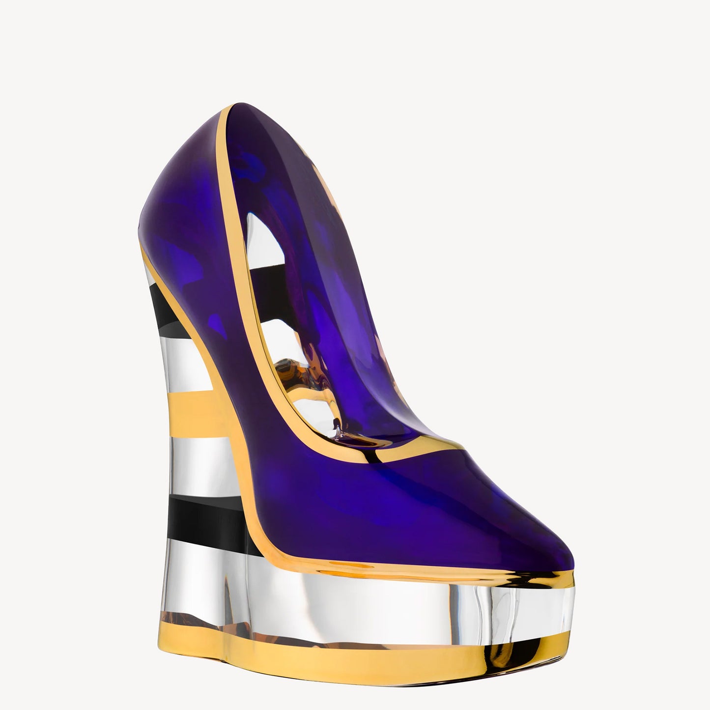Make Up Purple/Stripes Stiletto