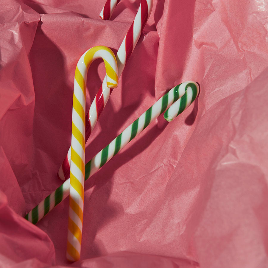 Polka Candy Cane White/Green