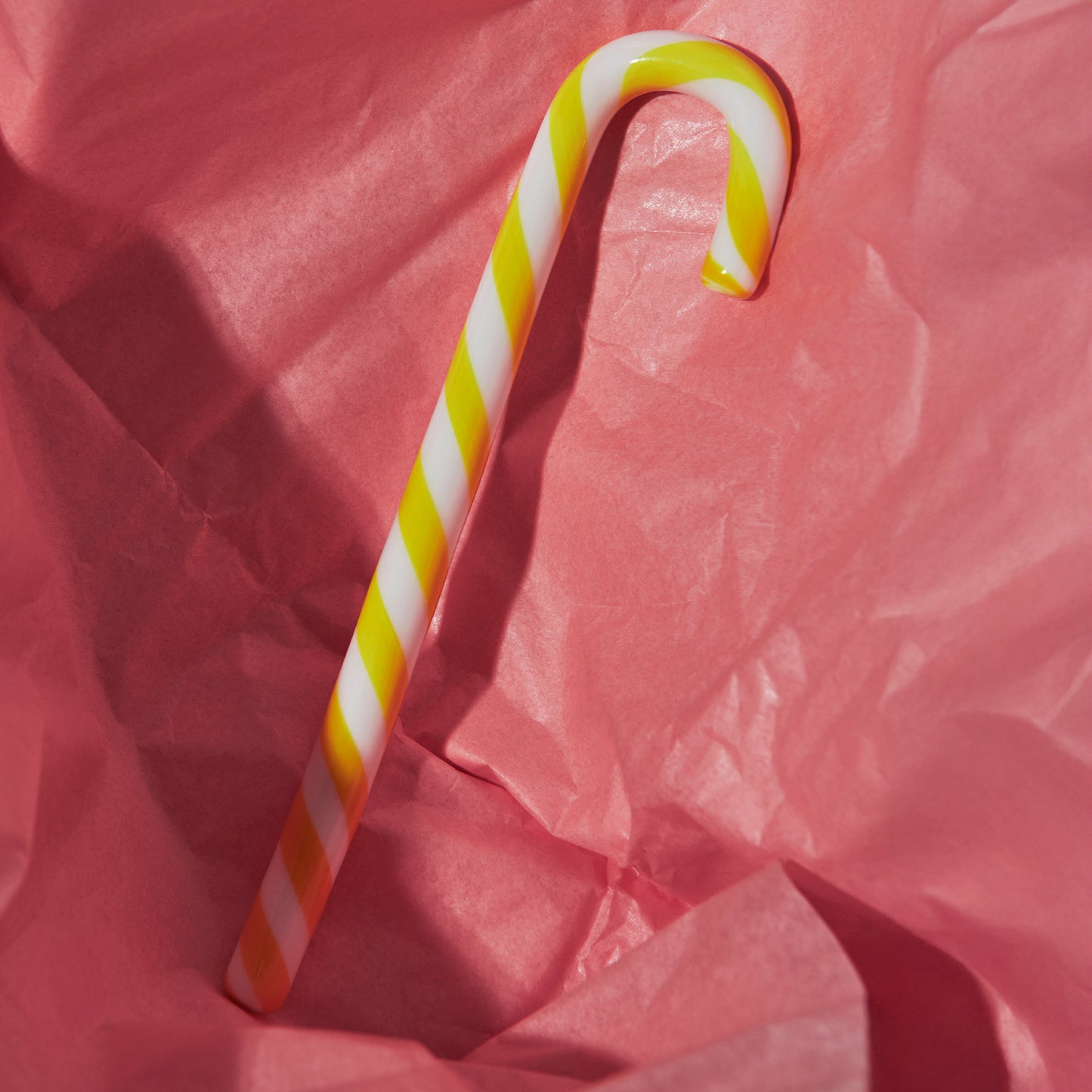 Polka Candy Cane White/Yellow