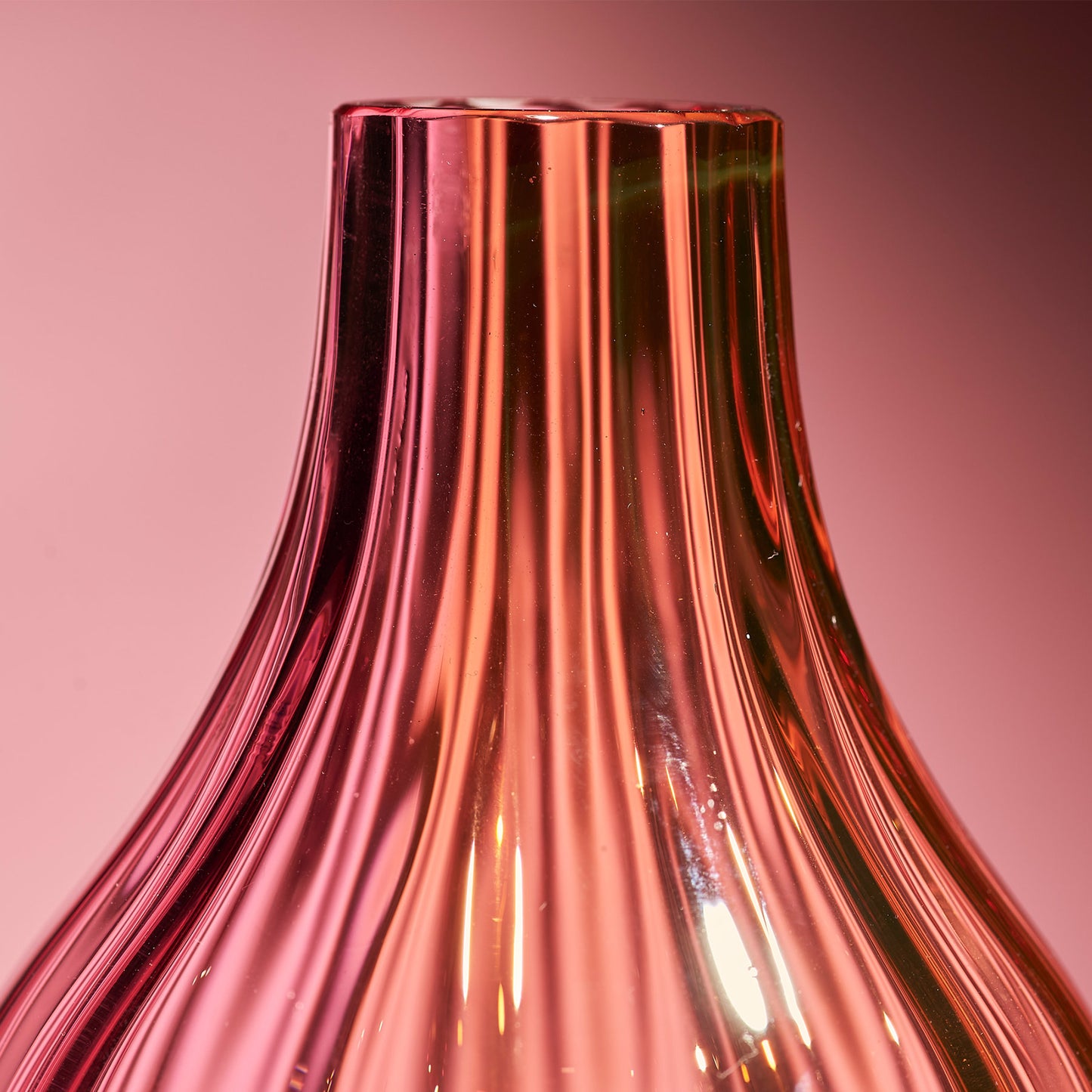 Iris Vase Pink/Amber