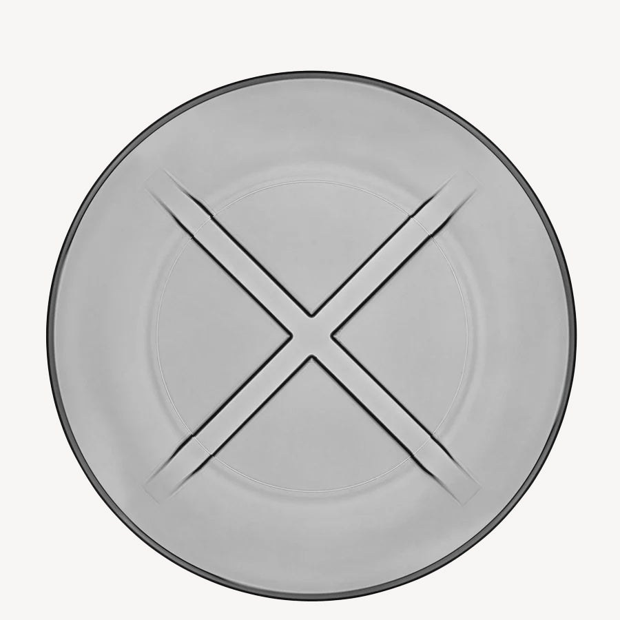 Bruk Salad Plate Smoke Gray