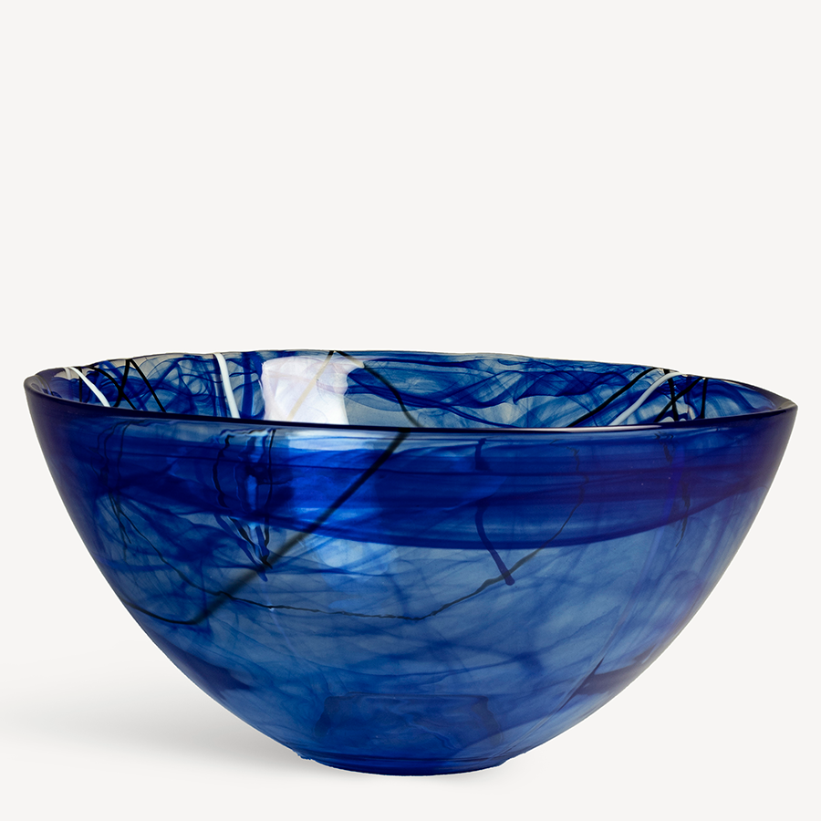 Contrast Blue Bowl Large