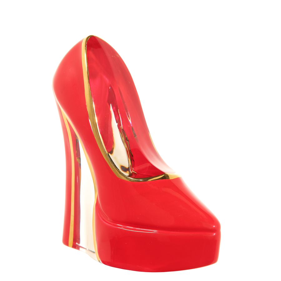 Make Up Red Stiletto Shoe