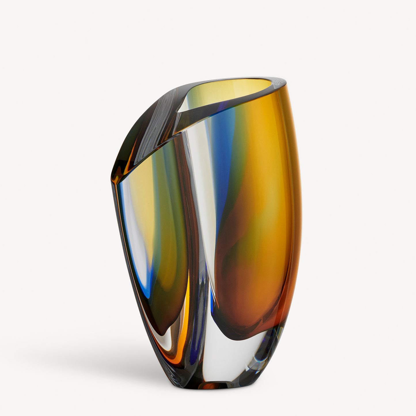 Mirage Blue/Amber Vase Large