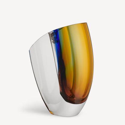 Mirage Blue/Amber Vase Large