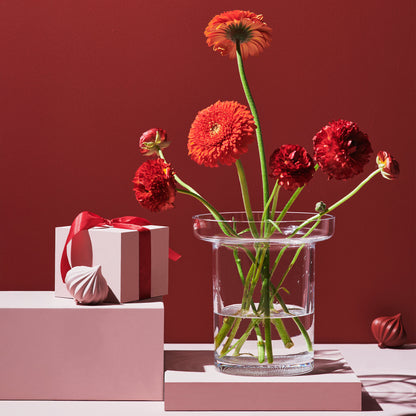 Limelight Vase Clear Low