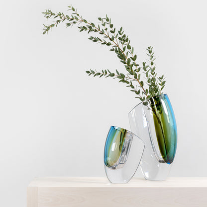 Mirage Forest Green/Blue Vase Large
