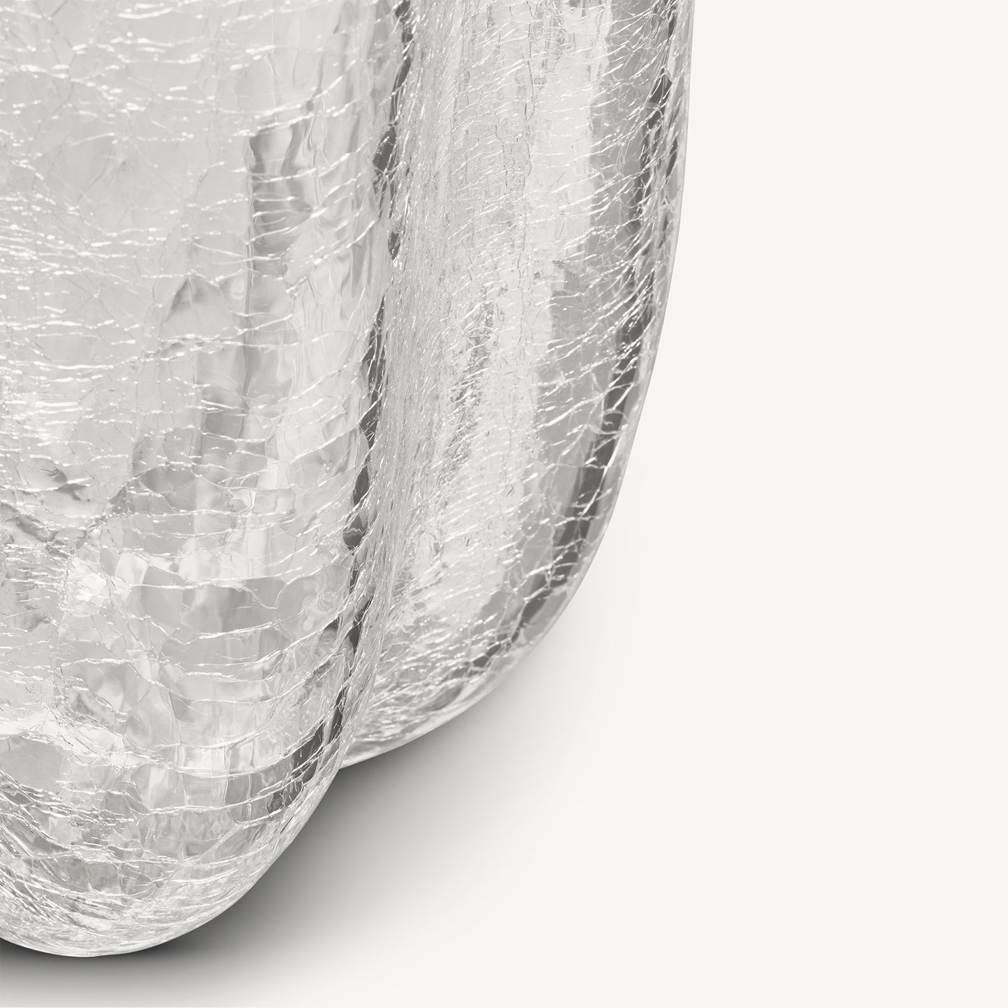 Crackle Clear Vase XL