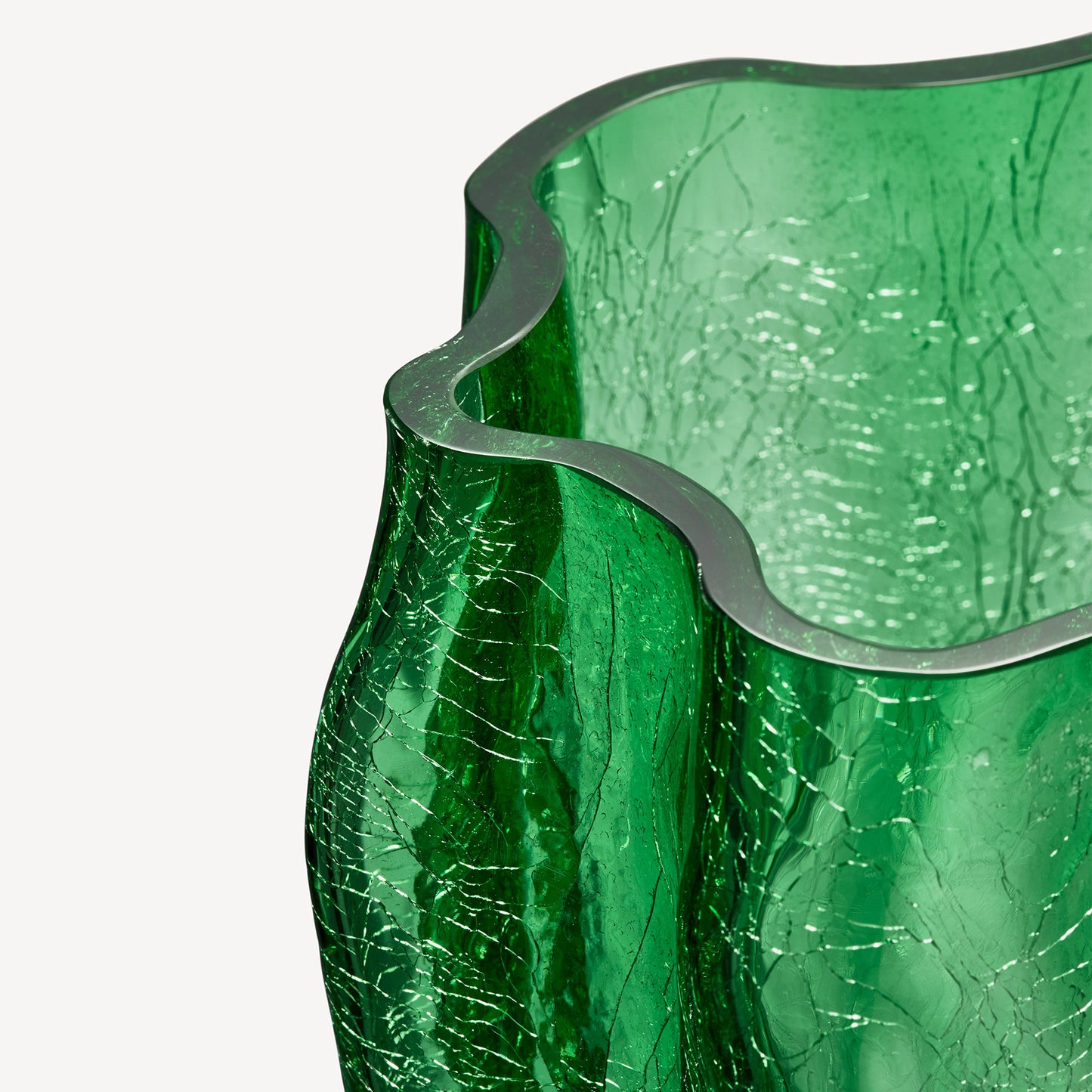 Crackle Green Vase XL