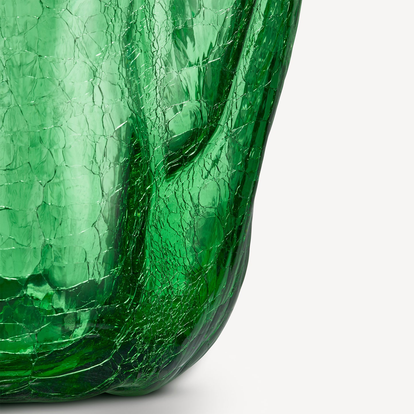 Crackle Green Vase XL