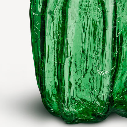 Crackle Green Vase Tall