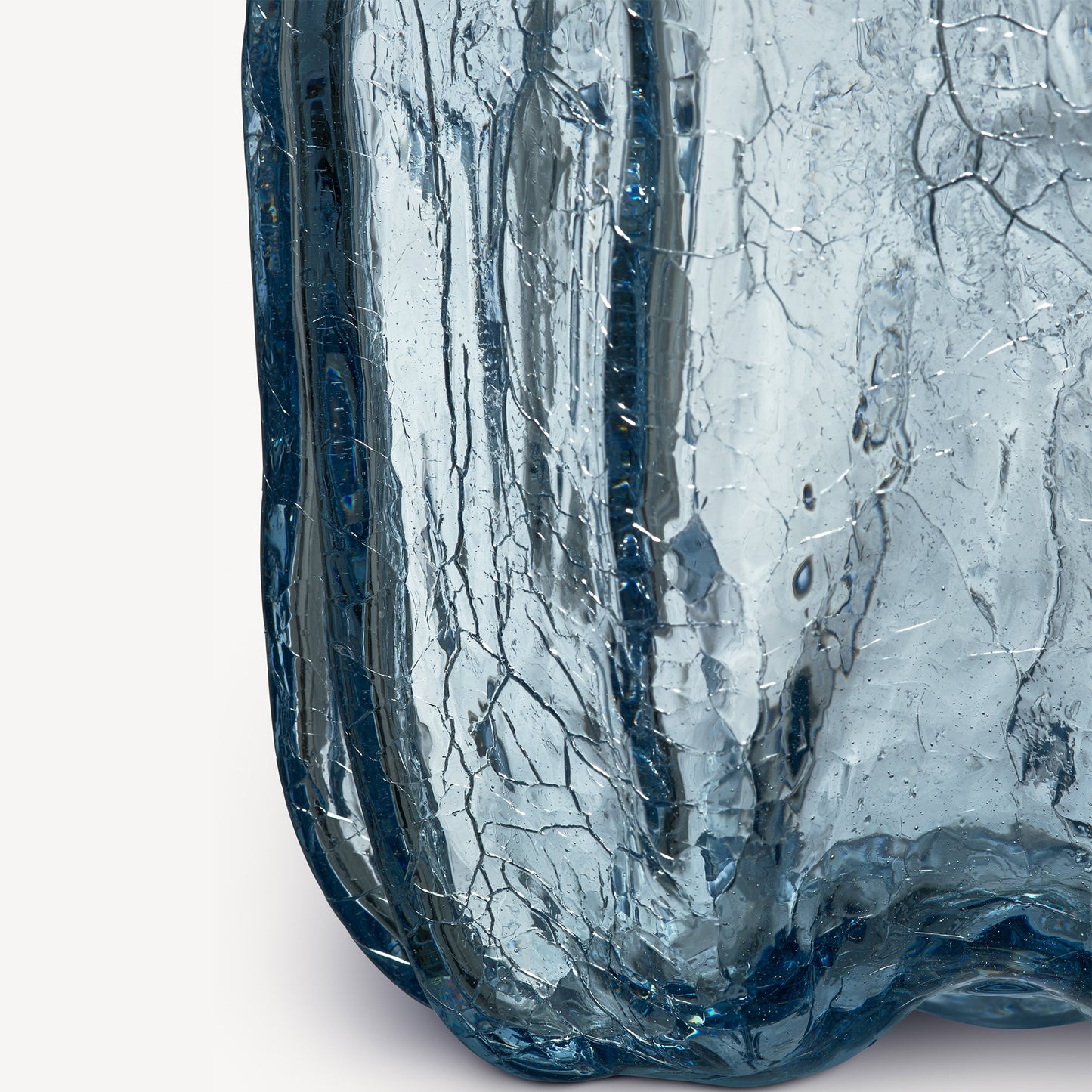Crackle Circular Vase Tall