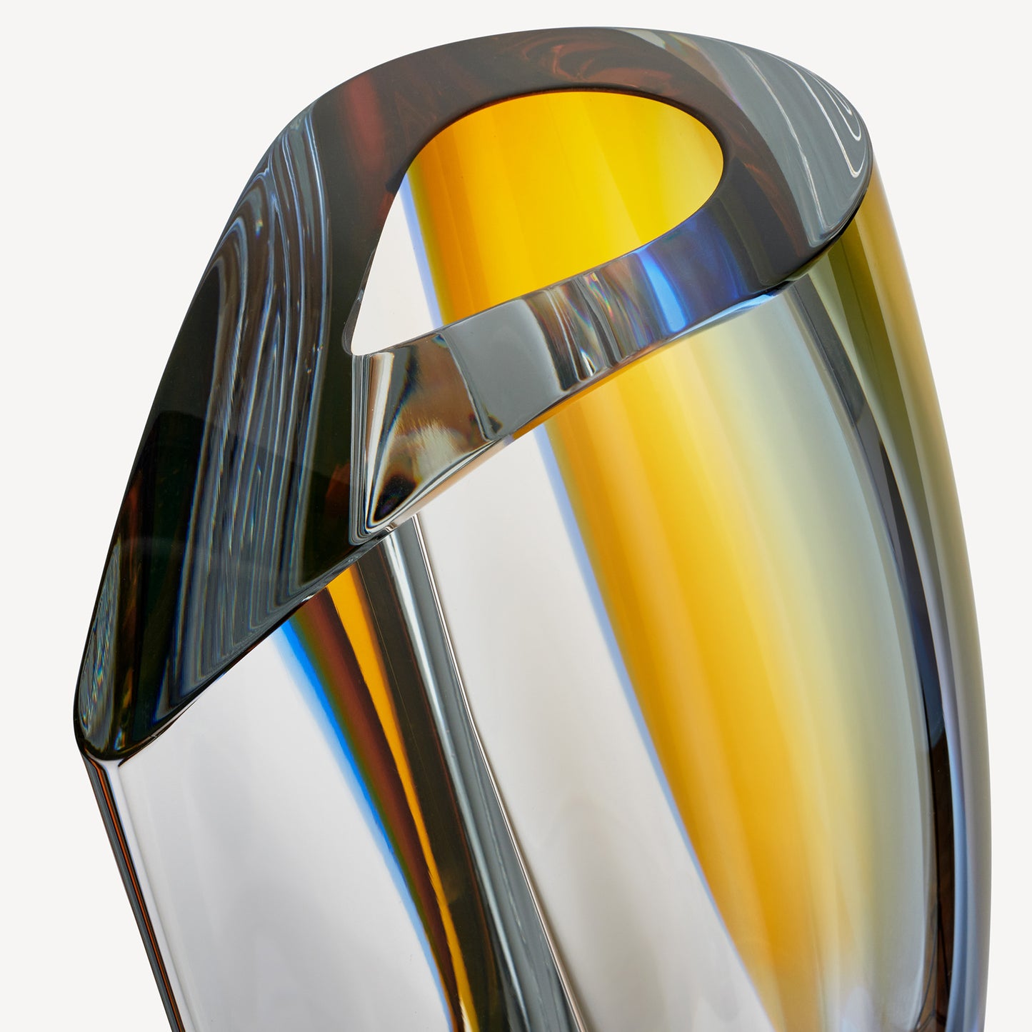 Mirage Blue/Amber Vase XL