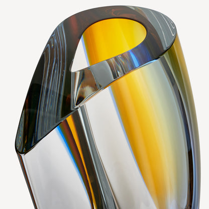 Mirage Blue/Amber Vase XL