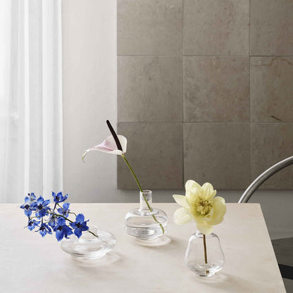 Kappa Vases Clear Mini Set of 3